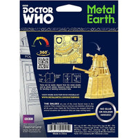 Doctor Who - Gold Dalek Figure Model Kit (Steel, Moderate Difficulty) - Fascinations - Metal Earth Series