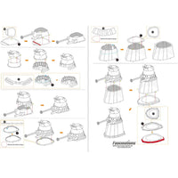 Doctor Who - Gold Dalek Figure Model Kit (Steel, Moderate Difficulty) - Fascinations - Metal Earth Series