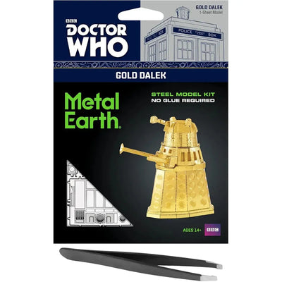 Doctor Who - Gold Dalek Figure Model Kit (Steel, Moderate Difficulty) - Fascinations - Metal Earth Series