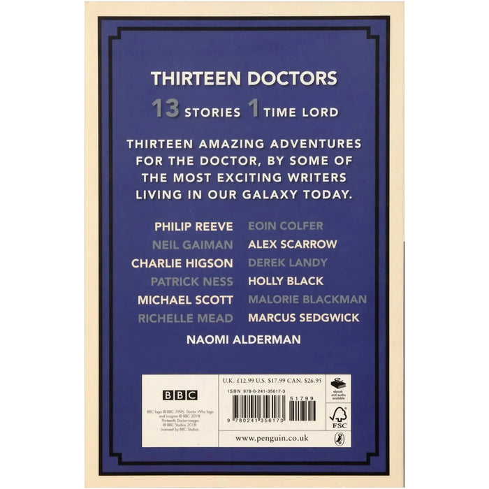 Doctor Who: Thirteen Doctors 13 Stories | Short Story Collection | Paperback