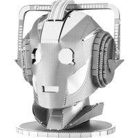 Doctor Who - Unpainted Cyberman Head Figure Model Kit (Steel, Moderate Difficulty) - Fascinations - Metal Earth Series