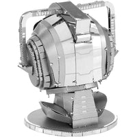 Doctor Who - Unpainted Cyberman Head Figure Model Kit (Steel, Moderate Difficulty) - Fascinations - Metal Earth Series
