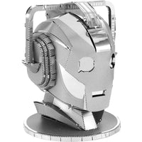 Doctor Who - Unpainted Cyberman Head Figure Model Kit (Steel, Moderate Difficulty) - Fascinations - Metal Earth Series