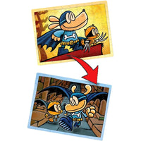 Dog Man & Li'l Petey Lenticular Jigsaw Puzzle (100 Pieces) - University Games- Image 2