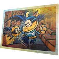 Dog Man & Li'l Petey Lenticular Jigsaw Puzzle (100 Pieces) - University Games- Image 4
