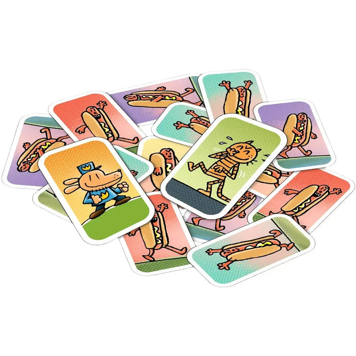 Dog Man: The Hot Dog Card Game - Competitive Cartoon Card Game for Family and Children (2-4 Players, Age 5+) - University Games