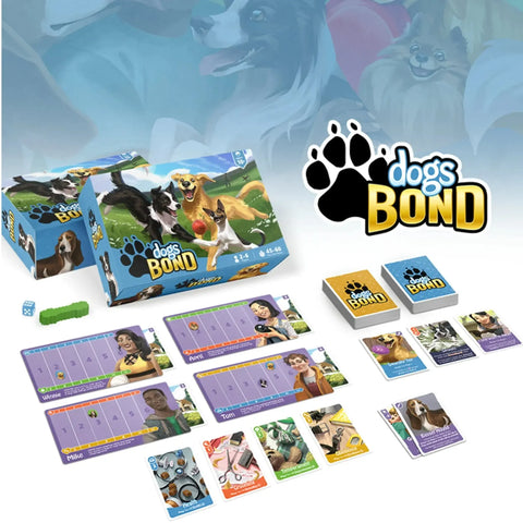 Dogs BOND - Competitive Animal Board Game for Family and Adults (2-6 Players, Ages 10+) - Dogs Bond Game - Image 2