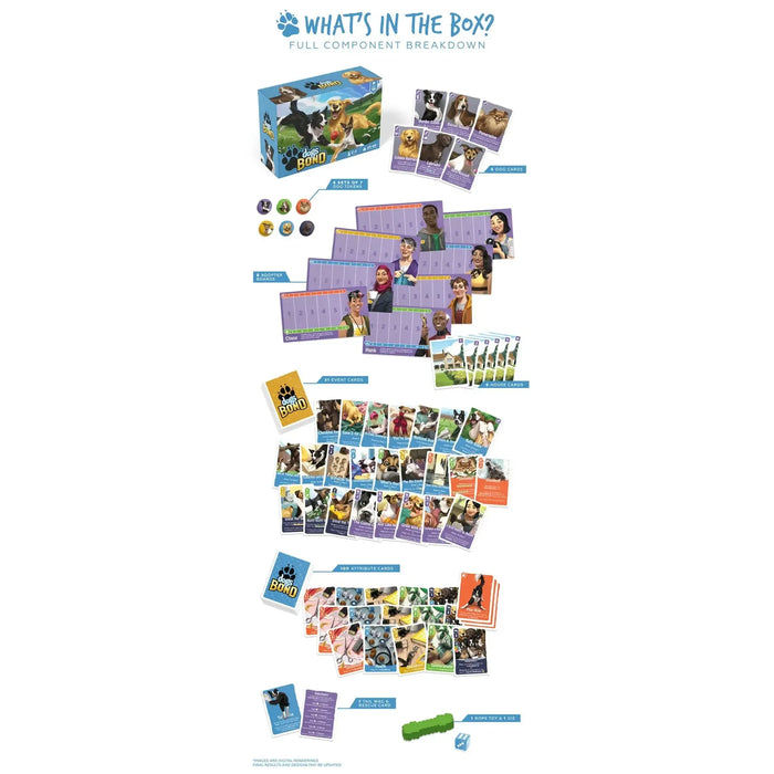 Dogs BOND - Competitive Animal Board Game for Family and Adults (2-6 Players, Ages 10+) - Dogs Bo...