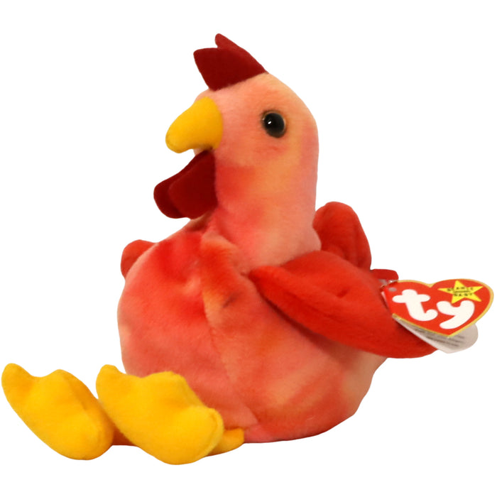 Doodle the Rooster Plush (8") - Ty - Original Beanie Babies Series - (1997)
