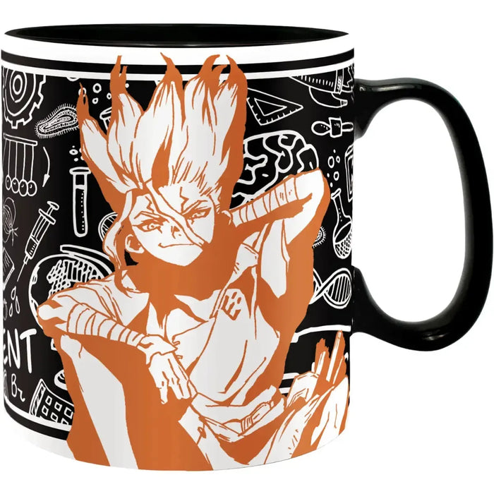 Dr Stone - Senku Ishigami Pattern Mug (Ceramic, 16 oz.) - ABYstyle