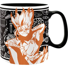 Dr Stone - Senku Ishigami Pattern Mug (Ceramic, 16 oz.) - ABYstyle