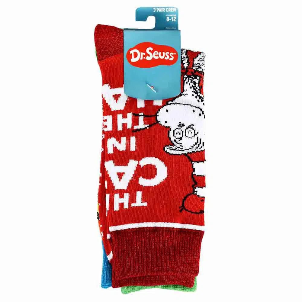 Dr. Seuss - Book Cover Art Crew Socks (3 Pairs) - Bioworld