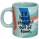 Dr. Seuss [Oh, the Places You'll Go!] - "I'll head straight out of town" Mug (Ceramic, 16.oz) - Bioworld