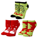 Dr. Seuss - The Grinch Ankle Socks (3 Pairs) - Bioworld
