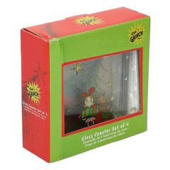 Dr. Seuss: The Grinch - Christmas Stacking Coaster Set (Glass) - Bioworld