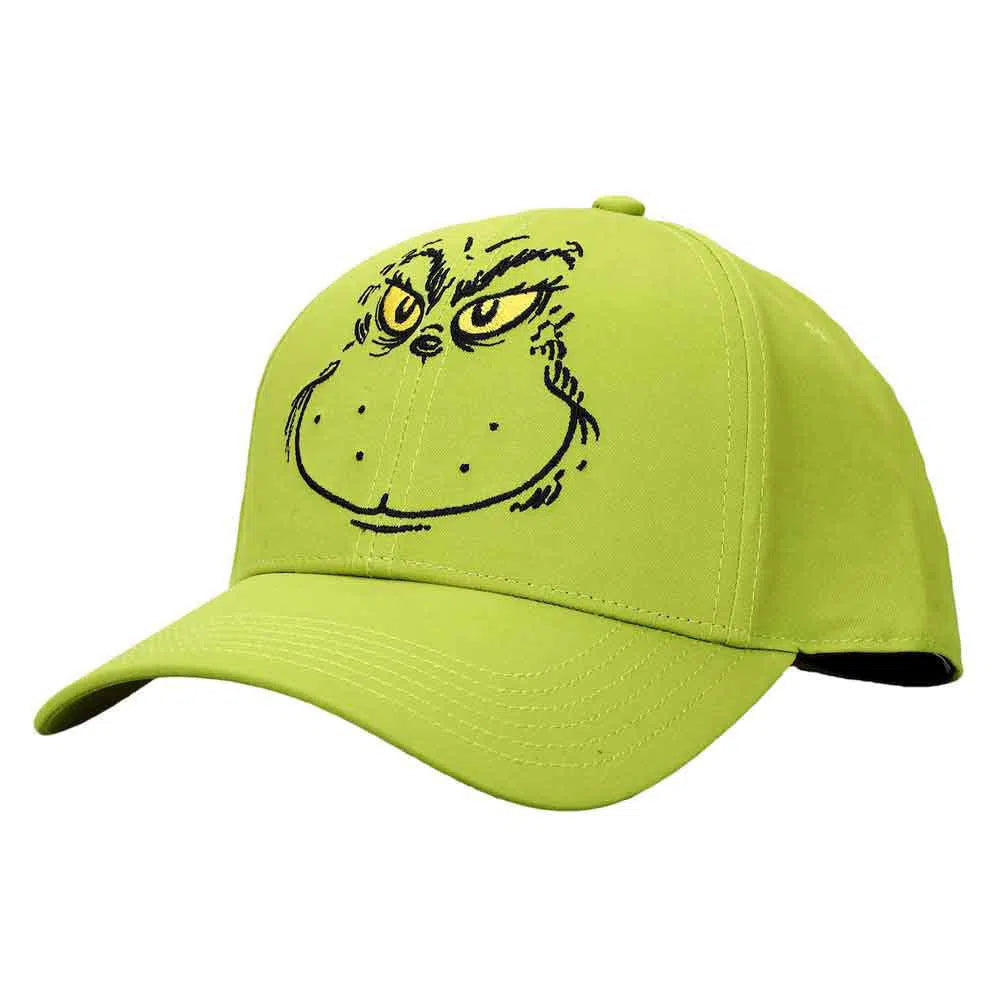 Dr. Seuss - The Grinch Snapback Hat (Green, Embroidered, Pre-Curved Bill) - Bioworld