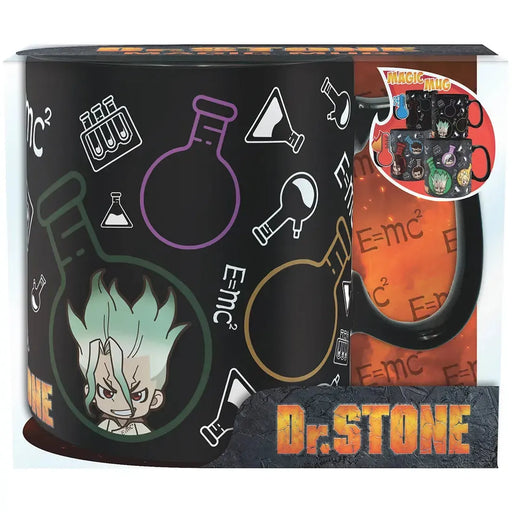 Dr. Stone - Chibi Characters & Chemistry Pattern Mug (Ceramic, 16 oz.) - ABYstyle