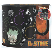 Dr. Stone - Chibi Characters & Chemistry Pattern Mug (Ceramic, 16 oz.) - ABYs...- Image 1