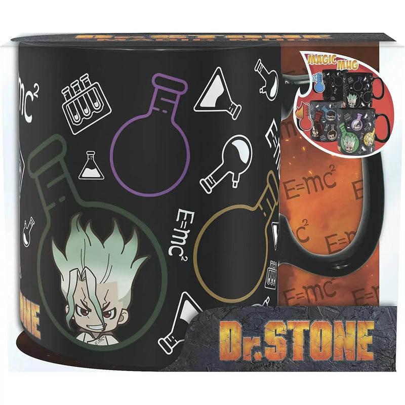 Dr. Stone - Chibi Characters & Chemistry Pattern Mug (Ceramic, 16 oz.) - ABYstyle