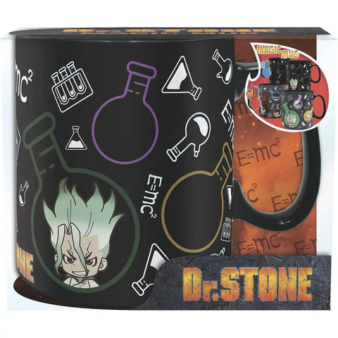 Dr. Stone - Chibi Characters & Chemistry Pattern Mug (Ceramic, 16 oz.) - ABYstyle - Image 1