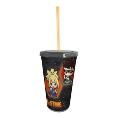 Dr. Stone - Chibi Characters Tumbler with Straw (Plastic, 16 oz.) - ABYstyle