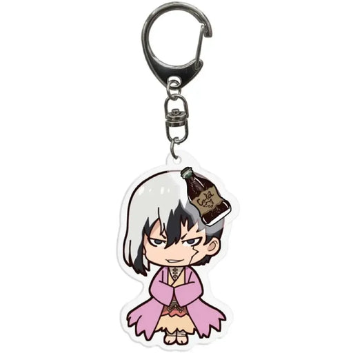 Dr. Stone - Chibi Gen Keychain with Cola Charm (Acrylic) - ABYstyle
