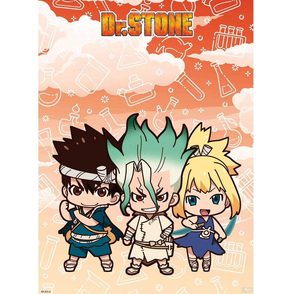 Chibi Science Set Dr. Stone - Chibi Kingdom of Science vs Tsukasa Empire Boxed Poster Se ...