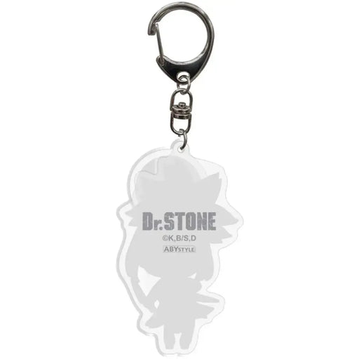 Dr. Stone - Chibi Kohaku Keychain with Shield Charm (Acrylic) - ABYstyle