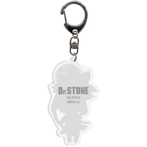Dr. Stone - Chibi Kohaku Keychain with Shield Charm (Acrylic) - ABYstyle