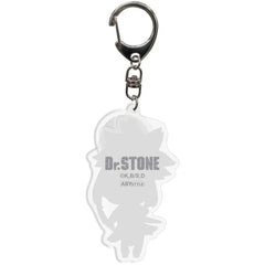 Dr. Stone - Chibi Kohaku Keychain with Shield Charm (Acrylic) - ABYstyle