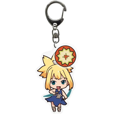 Dr. Stone - Chibi Kohaku Keychain with Shield Charm (Acrylic) - ABYstyle