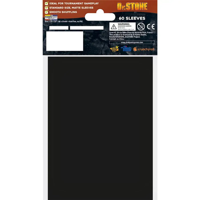 Dr. Stone - Fight Team Art Protective Card Sleeves (60 Count, Standard Size) - Japanime Games - Player's Choice Game Accessories Series