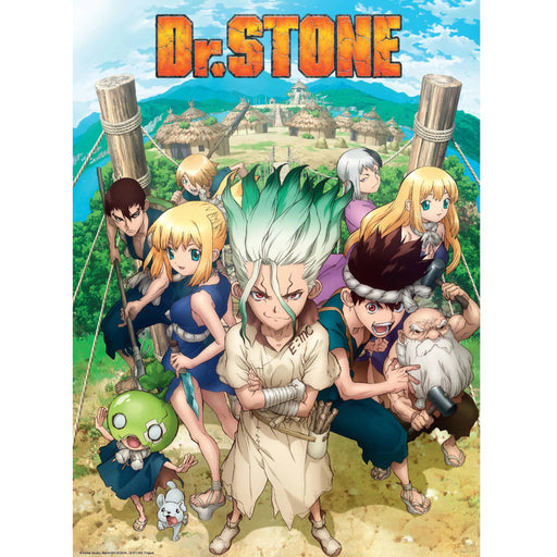 Dr. Stone - Senku Ishigami with Flask & The Kingdom of Science Boxed Poster Set (20.5"x15") - ABYstyle