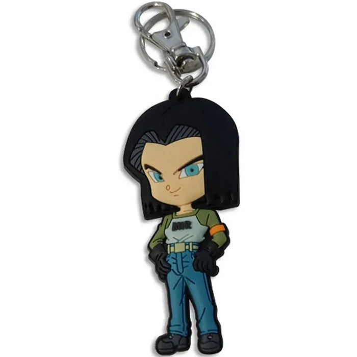 Dragon Ball Super - Chibi Android 17 Keychain (3", PVC) - Great Eastern Entertainment
