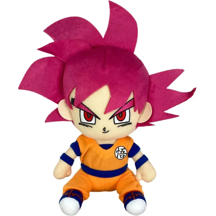 Dragon Ball Super - Sitting Super Saiyan God Goku Plush (7") - Great Eastern Entertainment