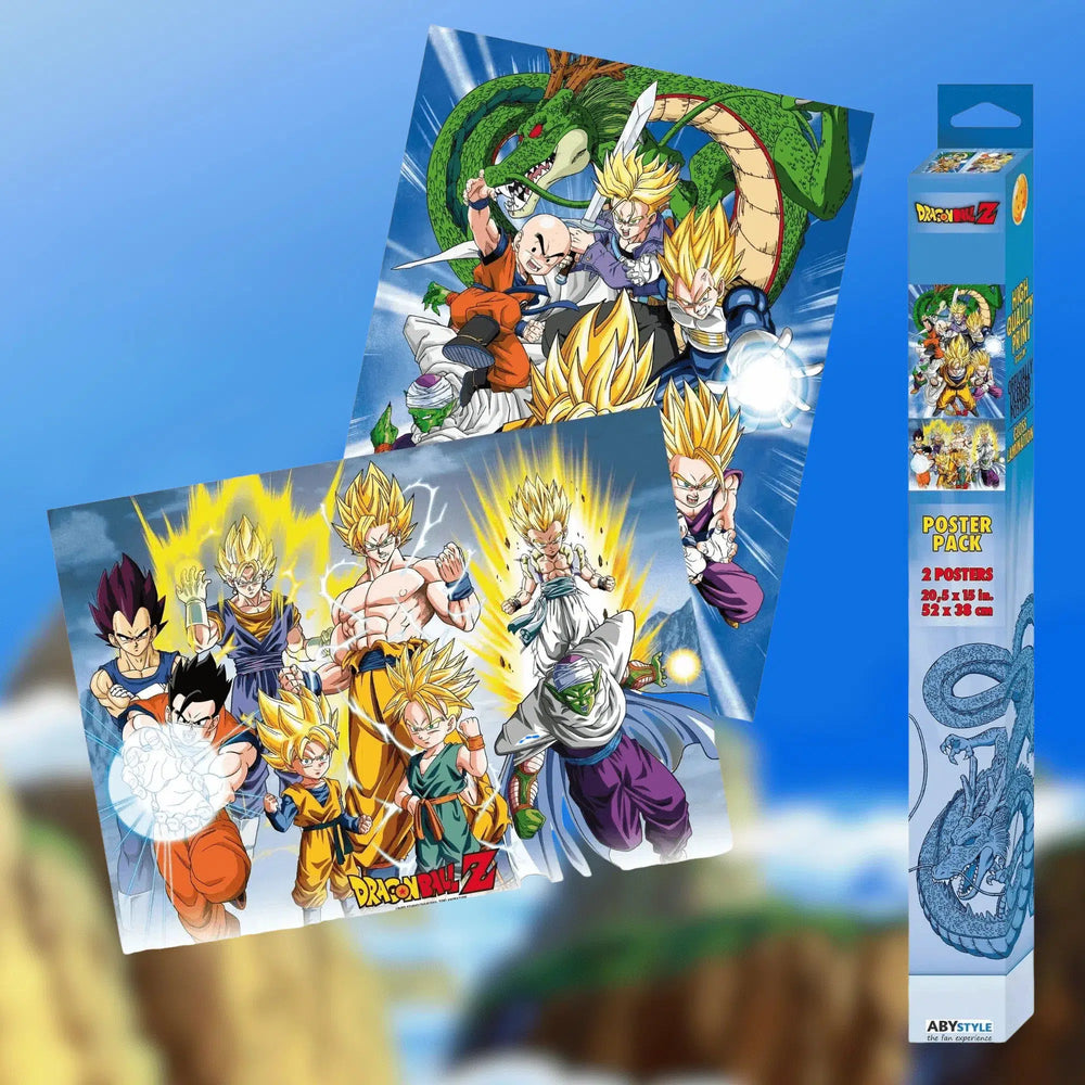 Dragon Ball Z - Fight for Survival Z-Fighters Boxed Poster Set (20.5"x15") - ABYstyle