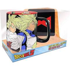 Dragon Ball Z - Future Trunks & Teen Gohan Ceramic Mug (16 oz.) + Red Ribbon Army Coaster Gift Set - ABYstyle