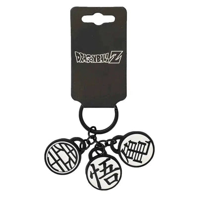 Dragon Ball Z - Goku Gi Kanji Symbols Charm Keychain (Turtle Hermit, King Kai & Son Goku) - Bioworld