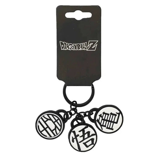 Dragon Ball Z - Goku Gi Kanji Symbols Charm Keychain (Turtle Hermit, King Kai & Son Goku) - Bioworld