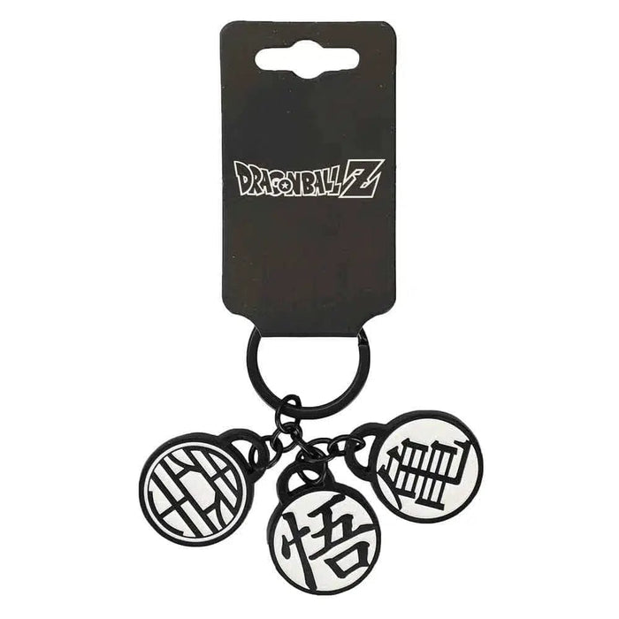 Dragon Ball Z - Goku Gi Kanji Symbols Charm Keychain (Turtle Hermit, King Kai & Son Goku) - Bioworld