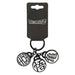 Dragon Ball Z - Goku Gi Kanji Symbols Charm Keychain (Turtle Hermit, King Kai & Son Goku) - Bioworld