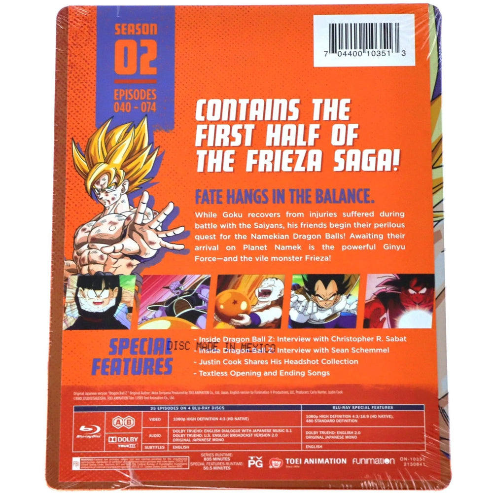 Dragon Ball Z: Season 2 (Steelbook Edition) - Episodes 40-74 - Blu-Ray