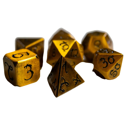 Dragon Metal 7-Piece Polyhedral Dice Set - Game Master Dice