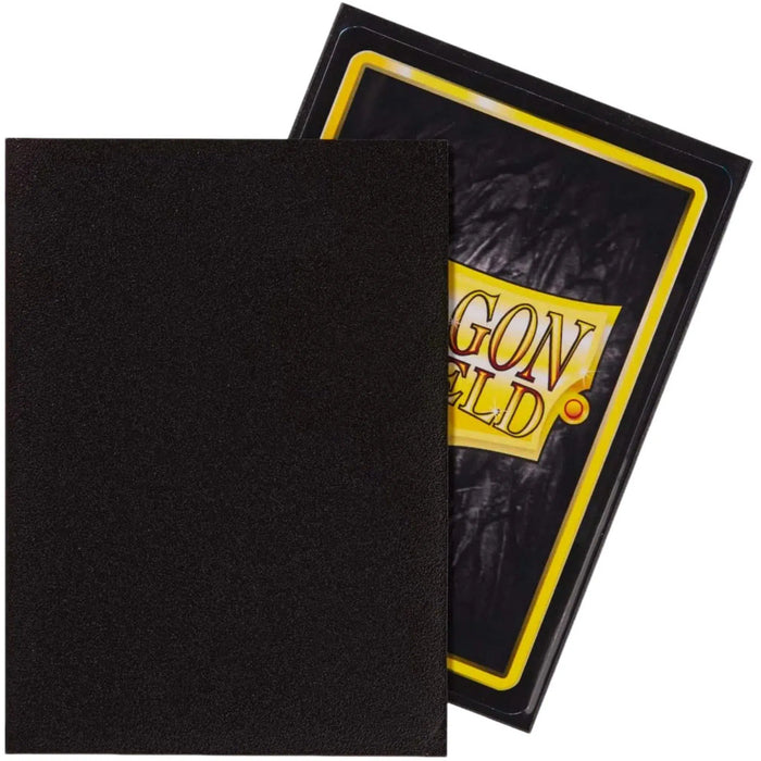 Shield Protection Card Dragon Shield - Black Protective Card Sleeves (Matte, 100 Ct) — Poggers