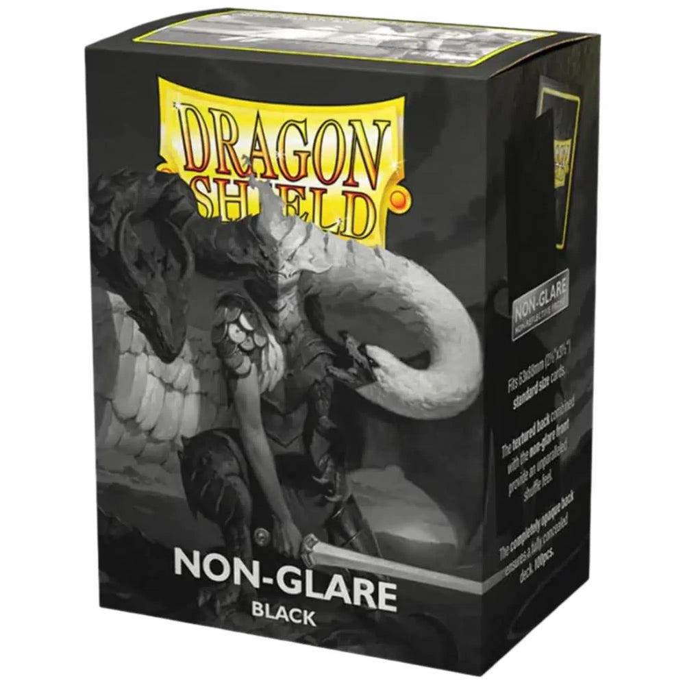 Dragon Shield - Black Protective Card Sleeves (Matte, Non-Glare, 100 Count, Standard Size)