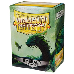 Dragon Shield - Emerald Green Protective Card Sleeves (Matte, 100 Count, Standard Size)