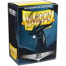 Dragon Shield - Jet Black Protective Card Sleeves (Matte, 100 Count, Standard Size)