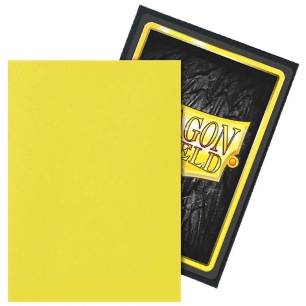 Dragon Shield - Lightning Dual Colored Protective Card Sleeves (Matte, Yellow & Black, 100 Count, Standard Size)