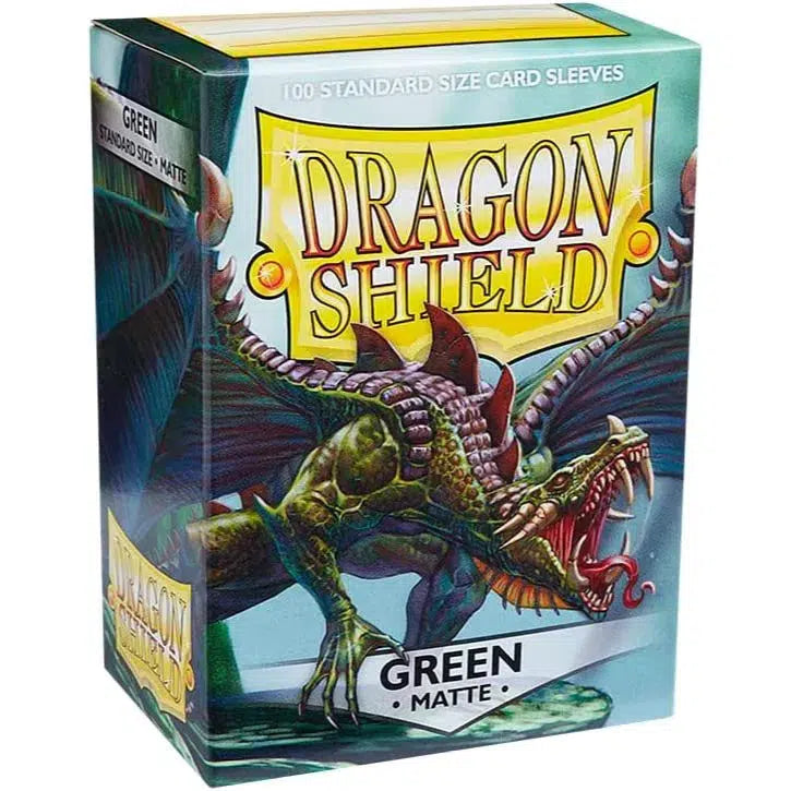 Dragon Shield - Matte Green Protective Card Sleeves (100 Count)