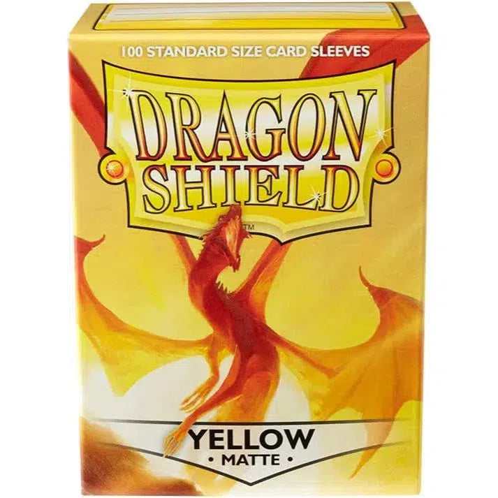 Dragon Shield - Matte Yellow Protective Card Sleeves (100 Count)